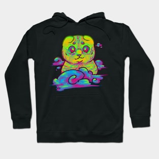 lime scottish fold Hoodie